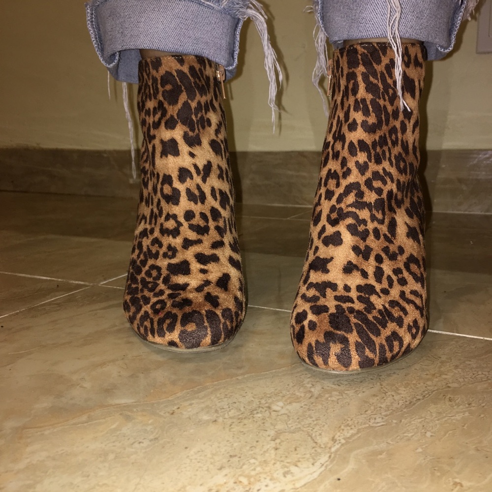 Leopard Print Booties